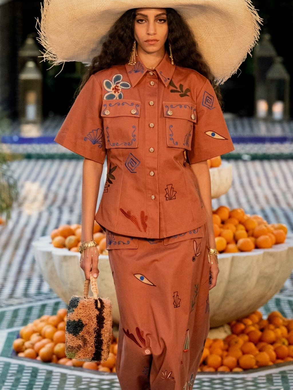 Alemais Dusty Embroidered Fitted Shirt